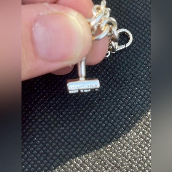 Vintage Cellini Sterling Silver Love Charm Bracelet - Picture 10 of 14